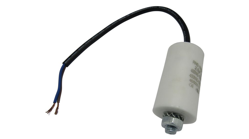 Motorkondensator, 16uF, 450V, Metallisiertes Polypropylen, Kabel